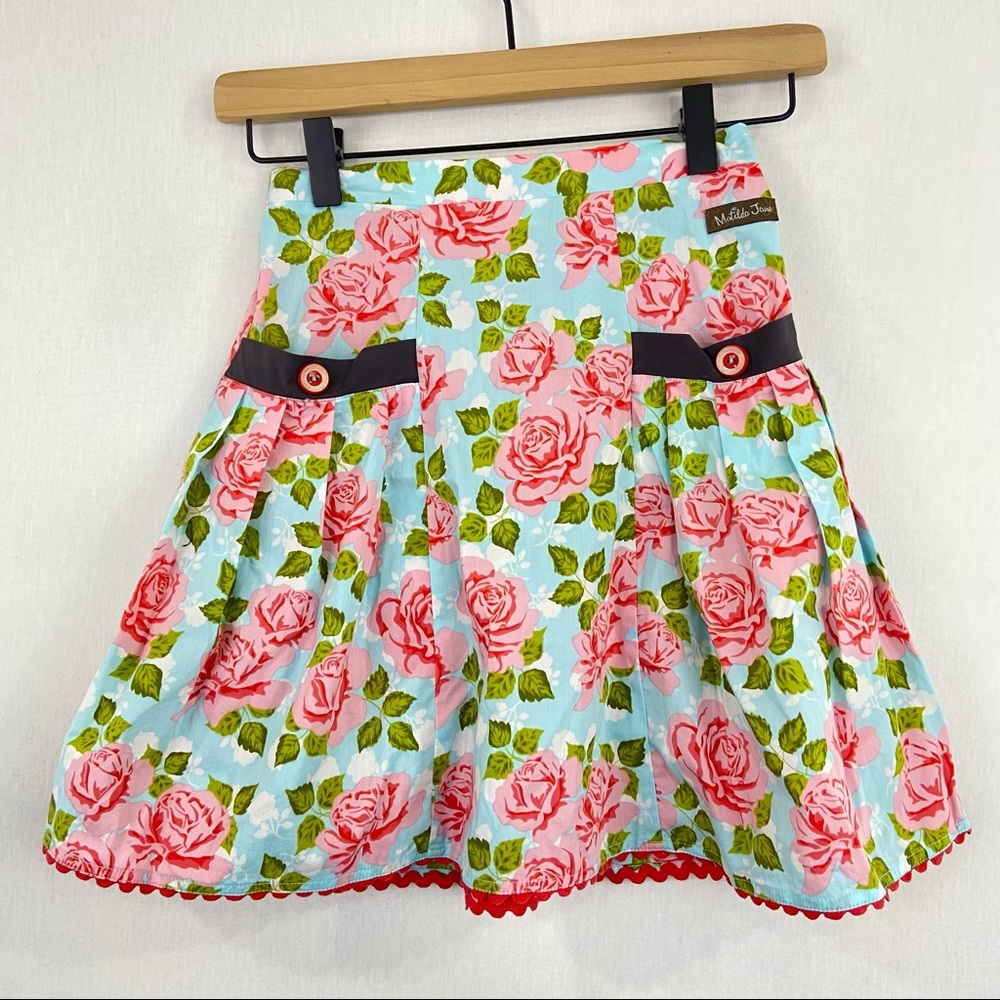 Matilda Jane Floral Skirt - Pink and Green